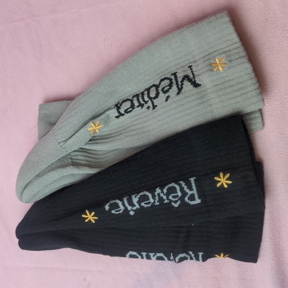 ASOS 2 Pack Gray and Black Sports Socks size 9-13 UK